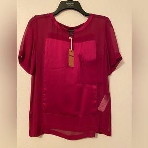 NWT True Religion bordeaux Blouse